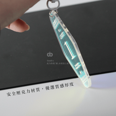 幸運數字 飯店卡吊飾 鑰匙圈 虹彩 生日月 掛飾 擺設 裝飾 掛件 拍照攝影 道具 手作DIY 送禮 祝福6