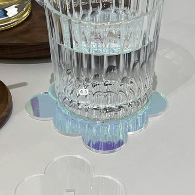 九宮格 壓克力杯墊 虹彩 拍照道具 餐廚用品 居家 家具 裝飾 擺飾 擺件 造型杯墊 文創商品 手做 DIY6