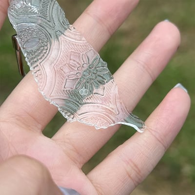 台灣吊飾 海棠花 窗花 復古 仿玻璃 鑰匙圈 紀念品 送禮 掛飾 裝飾 Taiwan 可愛小物 文具 文創7