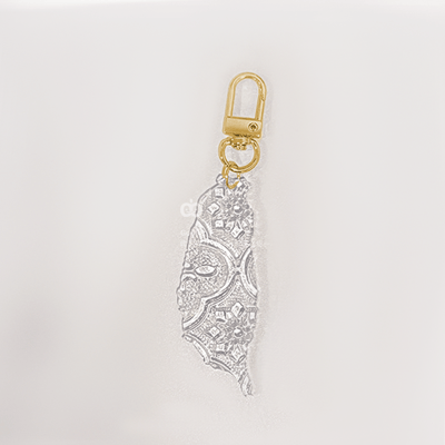 台灣吊飾 海棠花 窗花 復古 仿玻璃 鑰匙圈 紀念品 送禮 掛飾 裝飾 Taiwan 可愛小物 文具 文創12