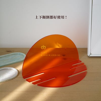 壓克力書架 L型 書檔板 立架 夕陽 文具 辦公用品 拍照道具 裝飾 擺飾 擺件 文創 家具 手做 DIY2