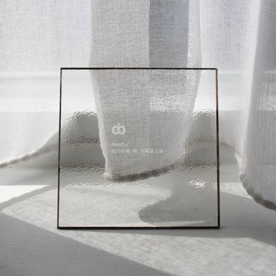 波紋杯墊 毛玻璃 壓克力 拍照道具 水波紋 透明 居家 家具 擺飾 擺件 攝影 金銀邊 造型杯墊 文創商品4