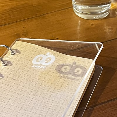 壓克力封面 LOGO款 六孔冊 透明壓克力 活頁本 存錢本 手帳 筆記本 書封 文具 內頁紙 日記本4