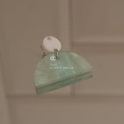 原創耳環 S925純銀 貝殼珍珠 吊墜 銀針 壓克力 耳針 耳釘 耳環 飾品 銀飾 首飾 墜飾 改耳夾 手工11