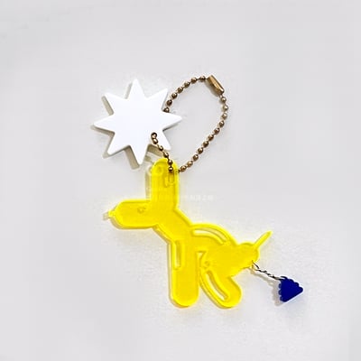 氣球狗吊飾 鑰匙扣 鑰匙圈 壓克力 小狗 包包掛飾 裝飾 創意 掛件 透明 童趣 文創 手作DIY 客製化11