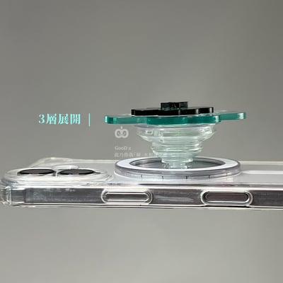 MagSafe磁吸 氣囊支架 三層壓克力 手機支架 懶人支架 磁吸支架 桌面支撐 手持 伸縮 折疊 便攜7