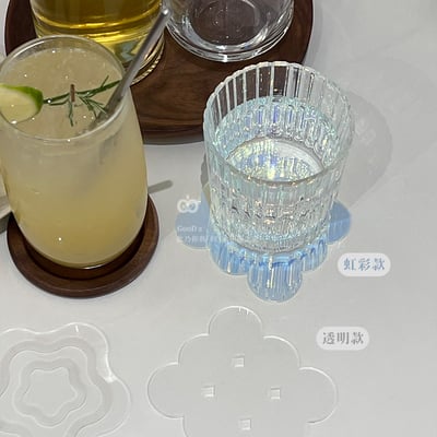 九宮格 壓克力杯墊 虹彩 拍照道具 餐廚用品 居家 家具 裝飾 擺飾 擺件 造型杯墊 文創商品 手做 DIY2