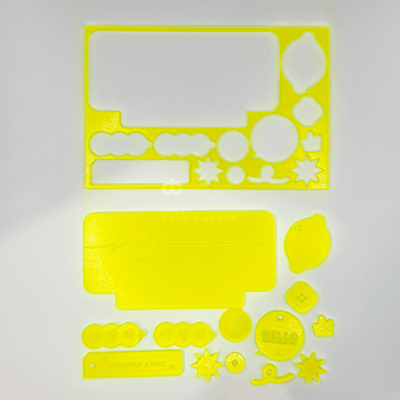 拼板雷雕 | 一片切割 彩色壓克力 雷切 雷射切割2