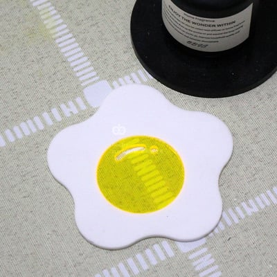 荷包蛋杯墊 壓克力 拍照道具 攝影 餐廚用品 居家 家具 裝飾 擺飾 擺件 咖啡廳 造型杯墊 文創商品 手作8