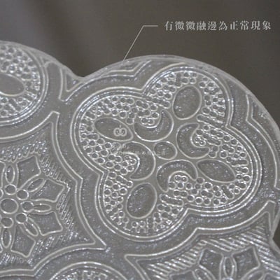 海棠花壓克力杯墊 窗花 梅花造型 復古 懷舊風 立體紋路 拍照道具 擺飾 擺件 造型杯墊 文創商品 DIY6