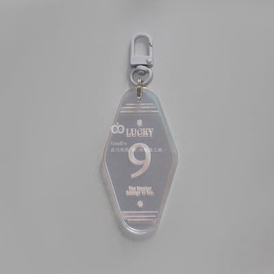 幸運數字 飯店卡吊飾 鑰匙圈 虹彩 生日月 掛飾 擺設 裝飾 掛件 拍照攝影 道具 手作DIY 送禮 祝福18