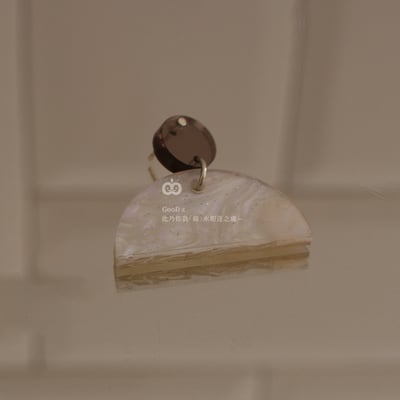 原創耳環 S925純銀 貝殼珍珠 吊墜 銀針 壓克力 耳針 耳釘 耳環 飾品 銀飾 首飾 墜飾 改耳夾 手工10