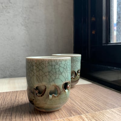 大堀相馬燒 京月窯 心意陶杯 (單個)2
