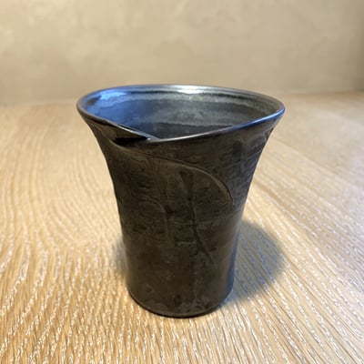 大堀相馬燒 京月窯 黑光彩萬用杯（兩入）2