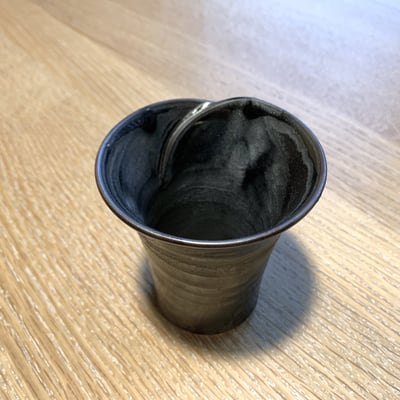 大堀相馬燒 京月窯 黑光彩萬用杯（兩入）3