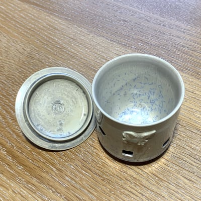 大堀相馬燒 京月窯 紫彩系列 蓋付二重茶杯組（兩入）3