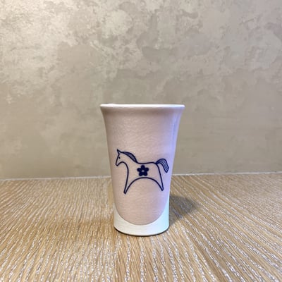 大堀相馬燒 京月窯 桃彩萬用杯（兩入）3