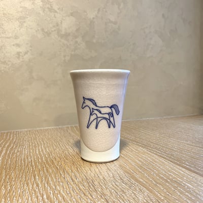 大堀相馬燒 京月窯 桃彩萬用杯（兩入）2