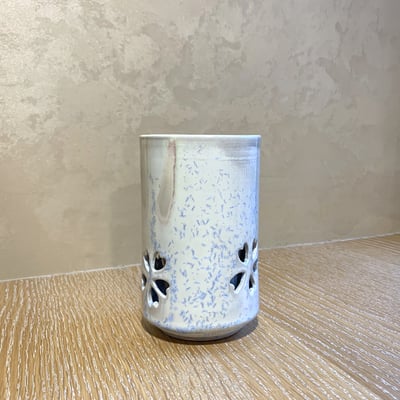 大堀相馬燒 京月窯 白色二重果汁杯2