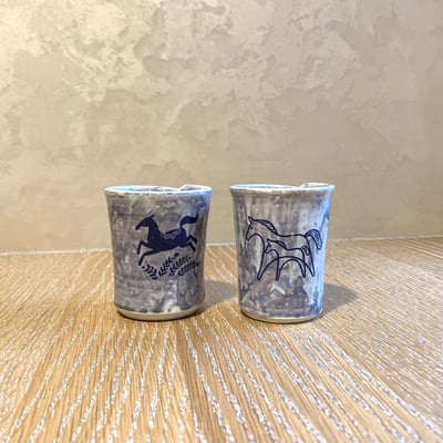 大堀相馬燒 京月窯 堆疊茶杯一組1