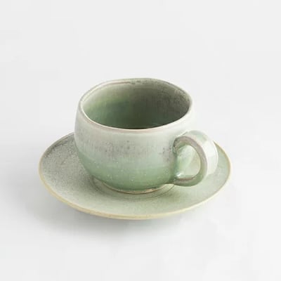 大堀相馬燒 京月窯 紅茶杯及茶碟2