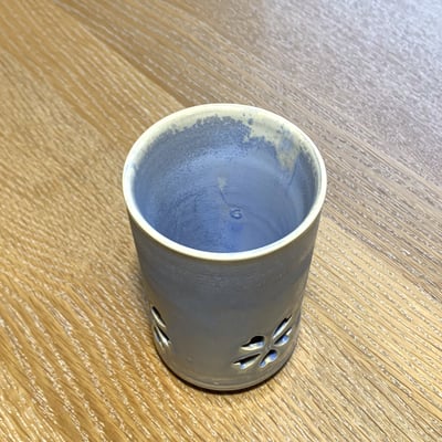 大堀相馬燒 京月窯 天藍色二重果汁杯3