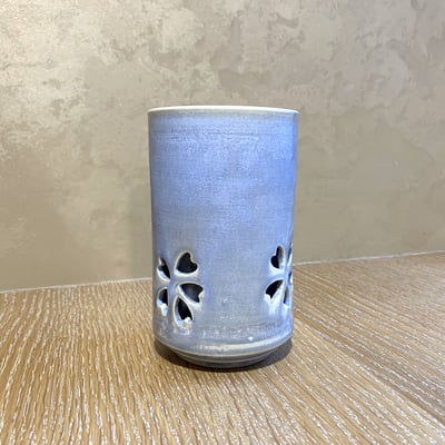 大堀相馬燒 京月窯 天藍色二重果汁杯2