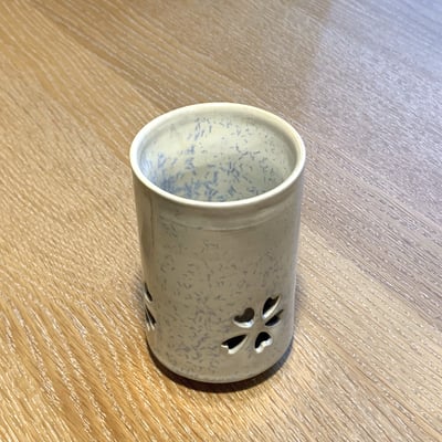 大堀相馬燒 京月窯 白色二重果汁杯3