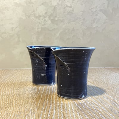 大堀相馬燒 京月窯 星空萬用杯（兩入）1