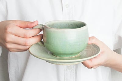 大堀相馬燒 京月窯 紅茶杯及茶碟4