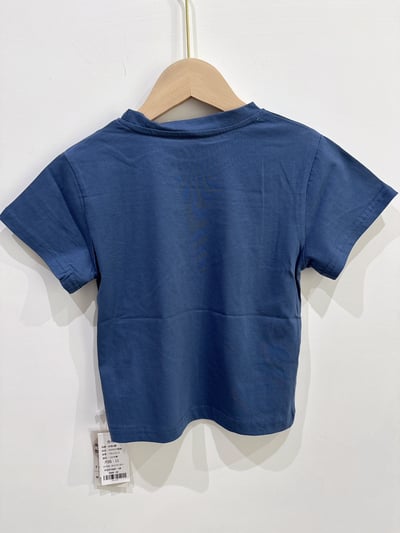 【ENERGY!｜簡約英字母莫蘭迪藍｜短T】2