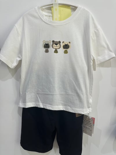 【HAPPY BEAR｜三隻小熊熊白色｜短T】2