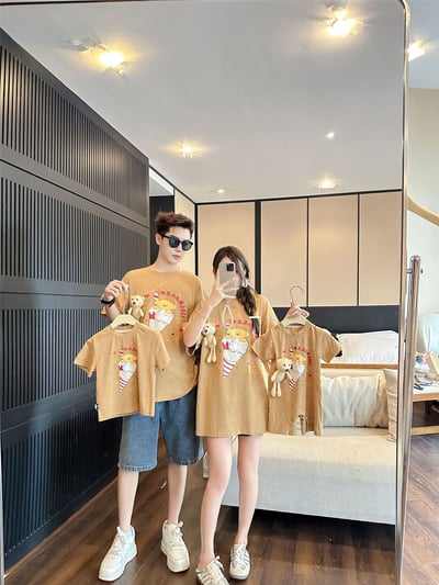 親子裝｜可拆式熊熊.童趣俏皮｜短袖上衣2