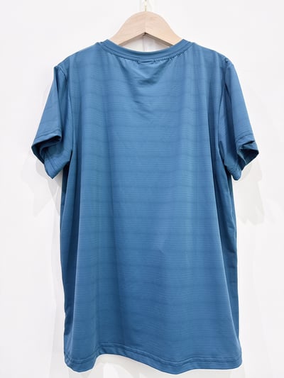 【RUN Letter/冰絲涼感/側印字｜短T】2