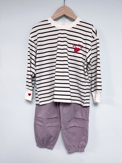 【Pocket overalls 薄◆梭織◆藕紫色.抓褶口袋工裝風.休閒束口｜長褲】5