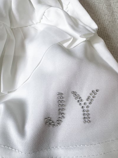 【甜心荷葉水鑽短褲】3