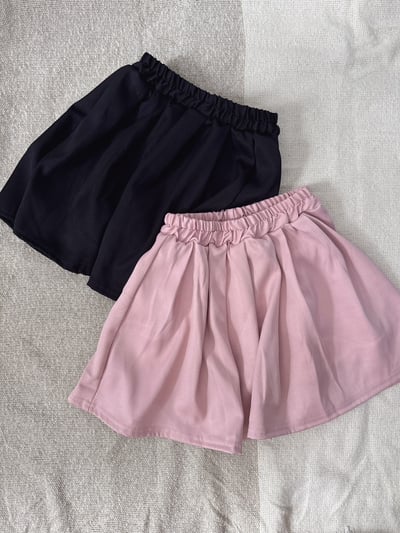 【Flare Skirt Pants｜韓風甜美氣質｜短裙(內有底褲)】1