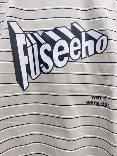 【Article letters抹茶條紋字母立體感｜短T】4