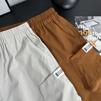 【多口袋純棉短褲】4