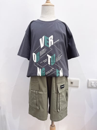 【VERORTUNGEN韓版字母幾何圖形｜短T】3