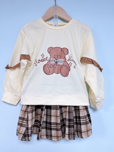 【Mini Sweet Bear Top ◆韓系◆熊熊上衣】5