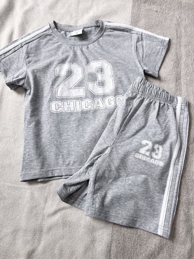 【CHICAGO 23 運動風純棉｜短袖套裝】6