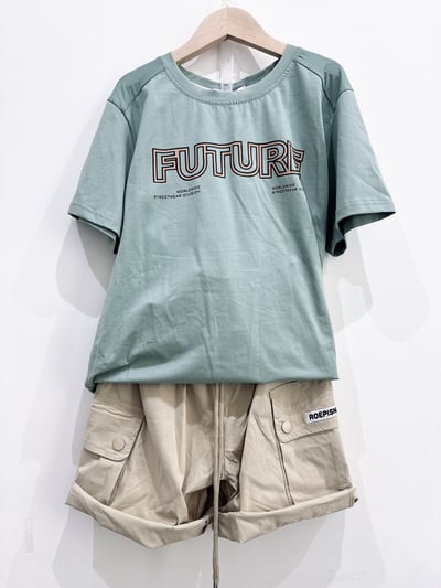 【FUTURE/冰感科技/雙面字母印花｜短T】6