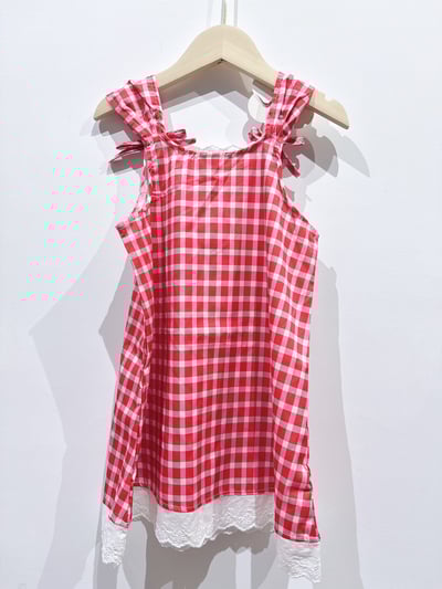【BERRY CHECK DRESS莓果格紋｜連身裙】2