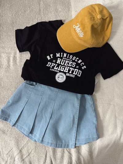 【CLASSIC LIGHT SKORT｜氣質百摺牛仔｜褲裙】4