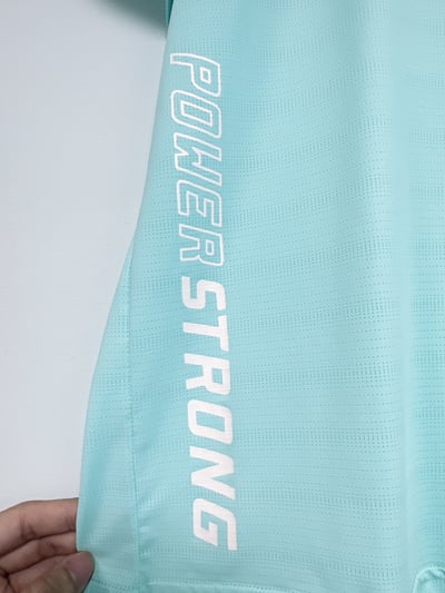 【POWER STRONG涼感速乾運動｜短T】4