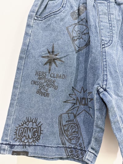 【Street Pattern塗鴉感潮流牛仔｜短褲】4