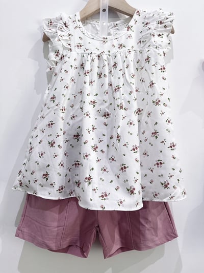 【Floral Lotus Leaf花語荷葉袖｜上衣洋】6