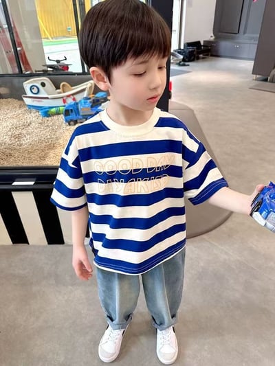 【GOOD DAY 條紋寬版上衣】2