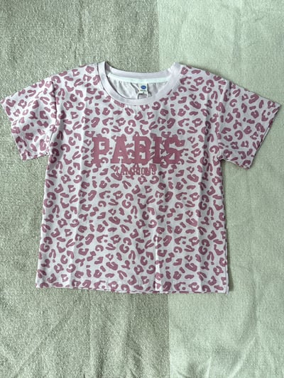 【PINK PARIS｜潮流個性粉色豹紋｜短T】4